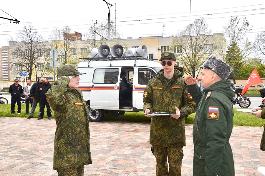 Старт автопробега, приуроченного к 81-й годовщине Победы в Великой Отечественной войне
