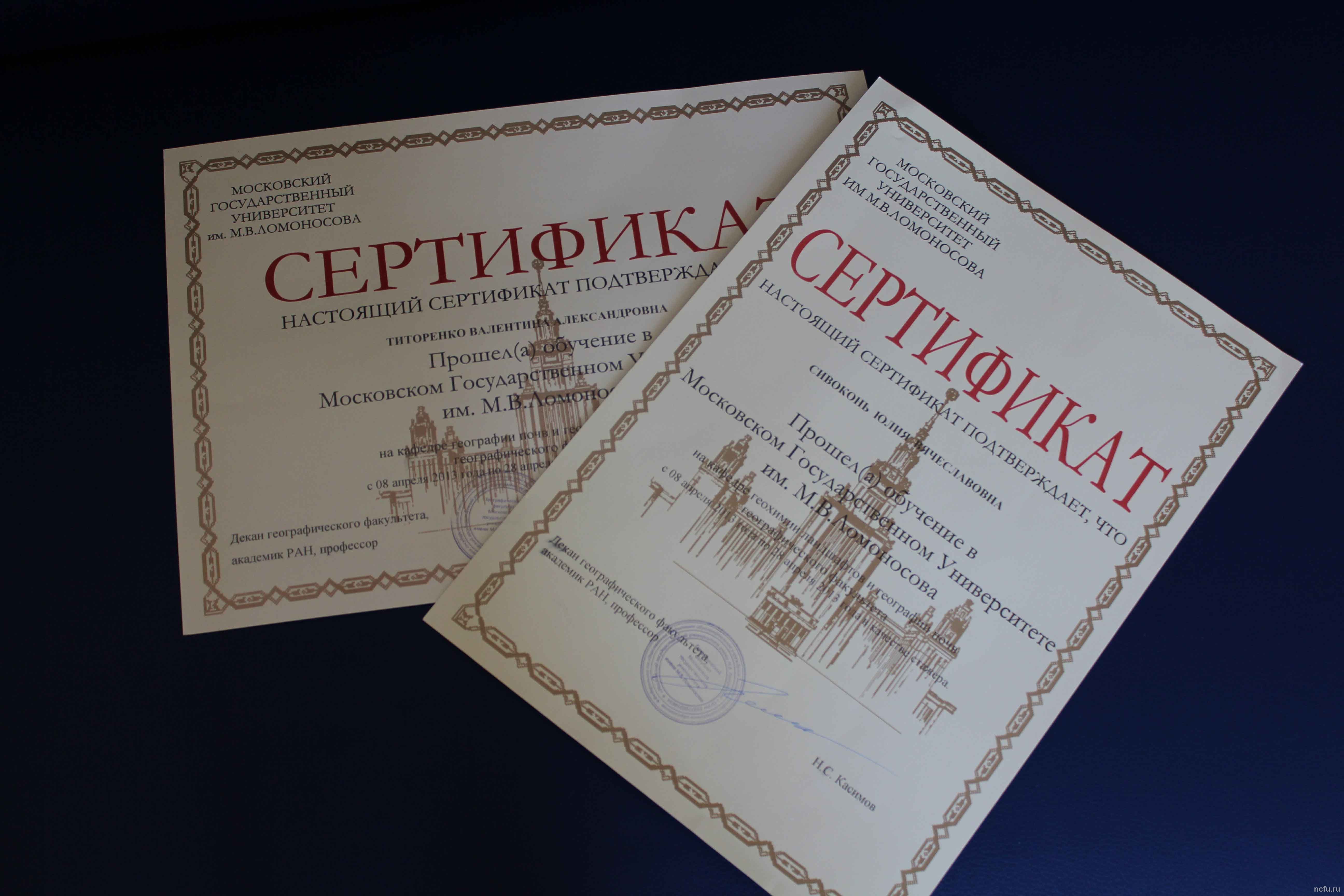 Стажировка в МГУ
