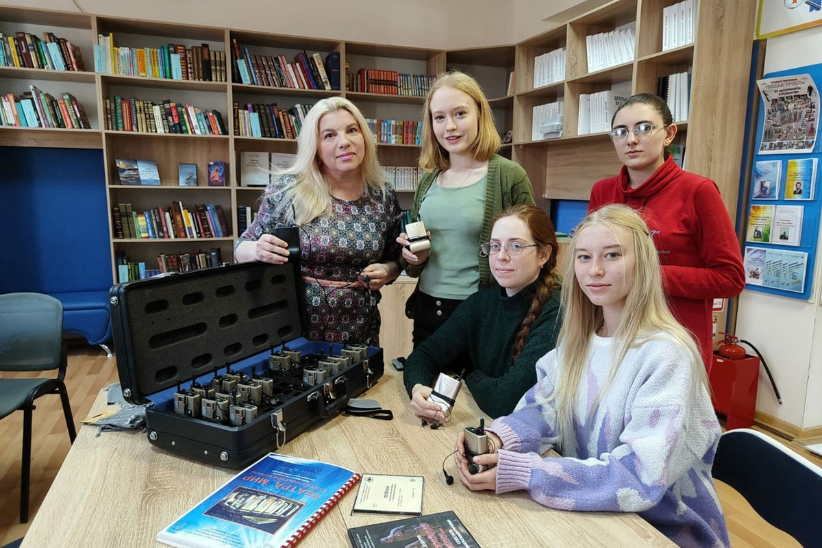Studenty SKFU – uchastniki master-klassa «Volshebnyj tiflokomm» ncfu ru 01