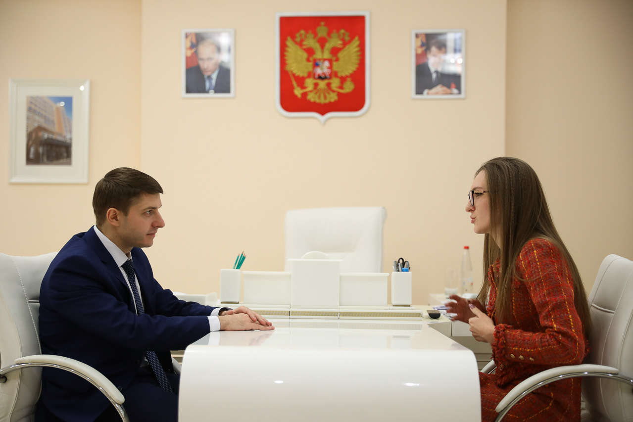Дмитрий Беспалов встретился с новым председателем Совета обучающихся СКФУ