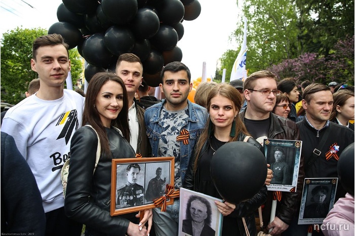 Представители СКФУ приняли участие в праздновании Дня Победы